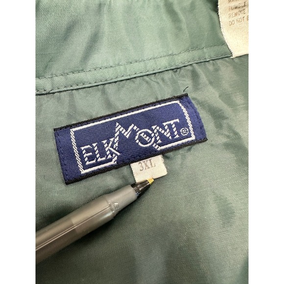 Vintage Mens ElkMont 3XL Plaid Wool Blend Button Up Flannel Work Shirt - Picture 2 of 9